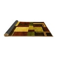 thumbnail image 2 of Ahgly Company Indoor Round Abstract Yellow Modern Area Rugs, 6' Round, 2 of 4