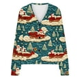 thumbnail image 5 of 2025 Clothes Christmas Cardigan Sweaters for Women,Holiday Harmony: Women's Cardigan - Find Your Perfect Winter Wear,Christmas Cardigan Flamingo - Pink M, 5 of 5