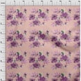 thumbnail image 3 of oneOone Silk Tabby Peach Fabric Flower & Leaves Watercolor Fabric For Sewing Print Craft Fabric By The Yard 42 Inches Wide, 3 of 4