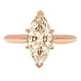 thumbnail image 7 of Solitaire Engagement Ring for Women - 2.5ct Natural Morganite in 14K Rose Gold Promise Ring, 7 of 7