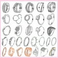 thumbnail image 2 of 925 Silver Stackable Vintage Leaf Ring For Women Crystal S925 Bowknot Rings Original Finger Rings Anniversary Retro Jewelry YFPTR041 8, 2 of 6