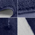 thumbnail image 4 of Bathroom Rug Set, 3 Pieces Shaggy Soft Non-Slip Mats Absorbent Toilet Mat,Rectangular Area Rug, U-Shaped Bath Mat, Elongated Toilet Lid Cover (Blue), 4 of 9