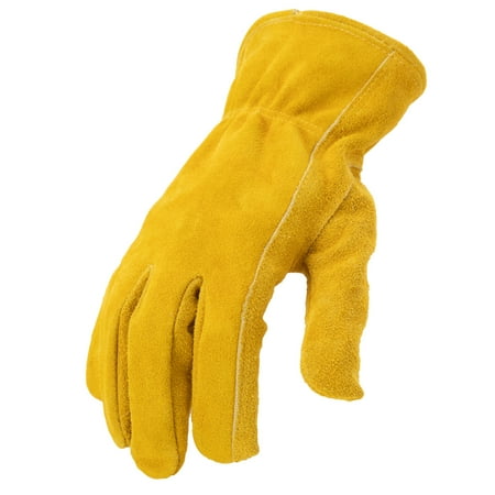 

212 Performance Leather Driver Work Gloves in Golden Brown Medium LD-90-009