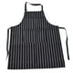 thumbnail image 1 of Delantal de cocina ajustable impermeable con dos bolsillos para cocinas, restaurantes, panaderos y bares en blanco y negro, 1 of 15