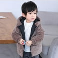 thumbnail image 2 of PINQI Kids Cartoon Snowsuit Toddler Boys Girls Winter Coat Bear Ears Hooded with Pocket Jacket Two 𝑺𝒊𝒅𝒆𝒅 Wear Thicken Windproof Zipper Warm Outwear, 2 of 6