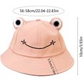 thumbnail image 3 of Sombrero de cubo de rana ACTIVE 2 piezas rosa naranja protección anti UV para adultos, 3 of 5
