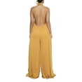 thumbnail image 3 of Gzhioc   Women Sleeveless Halter Jumpsuit with Wide Leg Solid Color Backless Cool Summer Clothing,S/M/L/XL, 3 of 4