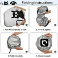 thumbnail image 7 of Car Windshield Sunshade with Pet Design(64x33 ), IC ICLOVER Cute Cartoon Design Front Auto Car Windshield Sun Shade Folding Silvering Sun Visor - UV Coating for UV Ray Deflector, Medium, 7 of 7