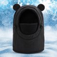 thumbnail image 2 of TSHXS Baby Hats Toddler Cute Bear Ear Thermal Balaclava Hood Hat Drawstring Wind Resistant Full Face Neck Cover for Boys Girls, 2 of 9