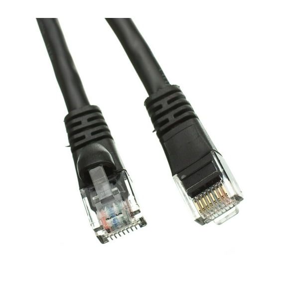 AYA 100Ft (100 Feet) CAT6 RJ45 24AWG Gigabit 550MHz Snagless UTP Network Patch Cable BLACK