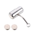 thumbnail image 1 of 1 Set 2Pcs Stainless Steel Vibrating Tongue Rings Tongue Piercing Jewelry, 1 of 1