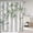 Bamboo Leaves, variant on Stall Shower Curtain, Sage Green and Gold Eucalyptus Small Shower Curtain Set Waterproof Fabric Half Narrow Bathroom Decor with Hooks, 36x72 Inch