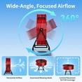 thumbnail image 5 of Industrial Drum Fan 30", High Velocity, 8520 CFM, 3-Speed, Heavy Duty Metal Fan for Commercial, Factory(Red+Black), 5 of 7