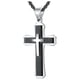 thumbnail image 1 of Cadenas de Triple Cruz SacredGleam01 1Pza Negro Collar Triple Cruz Dije 3x5.3cm Metal. High Monaco MXRMG-001, 1 of 5