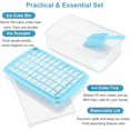 thumbnail image 4 of ARTLEO Ice Cube Tray, Ice Cube Tray with Lid and Storage Bin for Freezer, Easy Release 55 Ice Tray with Container Scooper, Flexible & Durable Plastic Ice Mold & Bucket, BPA Free, 4 of 8