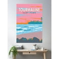 thumbnail image 2 of Tourmaline Surfing Park California Travel Art Vintage Poster Wall Art, Modern Wall Decor, 12x18 UNFRAMED, 2 of 3