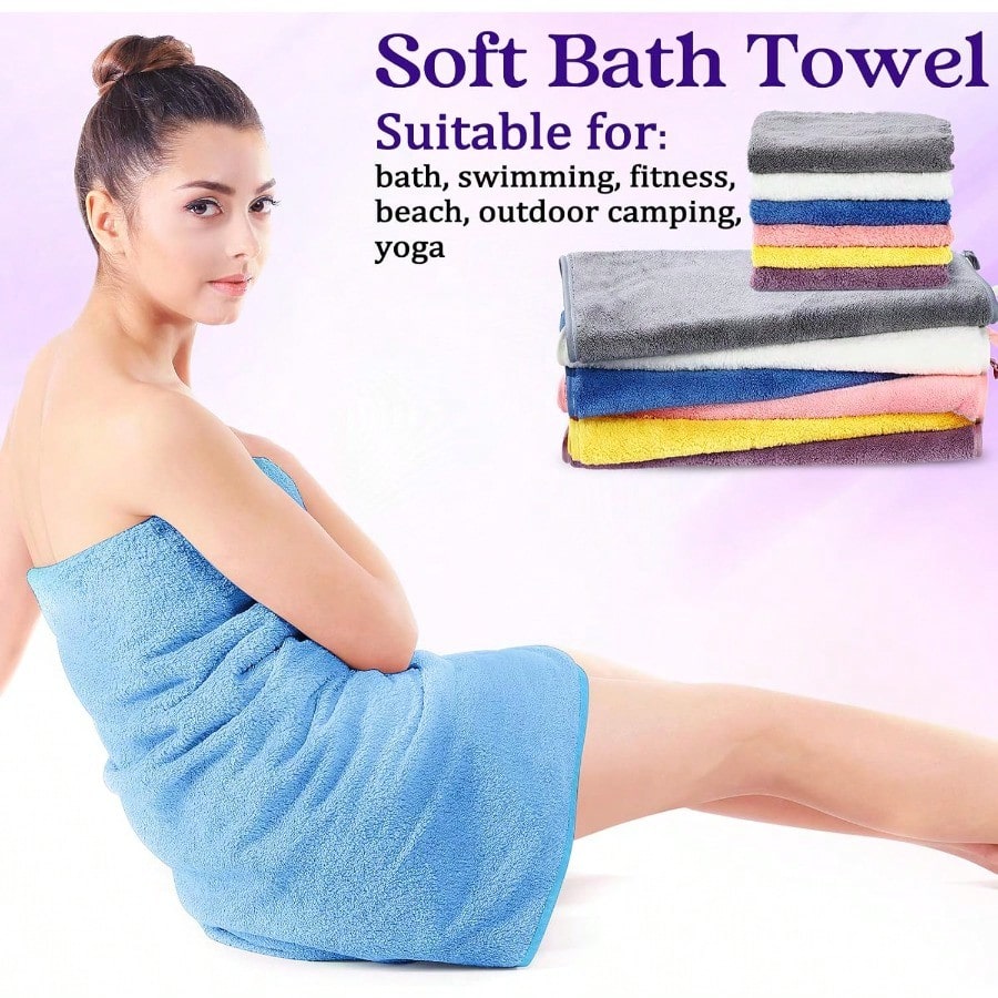24 Pcs Bathroom Towel Set Bath Towels Bulk Include Hand Towels Washcloths Bath Towels Set Microfiber Coral Velvet Absorbent Towels For Bath Fitness Bathroom Sports Yoga Travel Multicolor