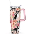 thumbnail image 2 of Insulated Dog Lover Tumbler for Women - 40oz Leakproof Travel Mug with Handle & Straw - Cute Puppy Gift Coffee Cup, 2 of 7