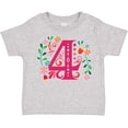 thumbnail image 3 of Inktastic 4th Birthday Party Photo Number 4 Girls Toddler T-Shirt, 3 of 5