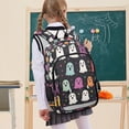 thumbnail image 7 of FORMRS Unisex School Backpack 17" Student Travel Bag with Laptop Compartment, Colorful Halloween Ghost, 7 of 7