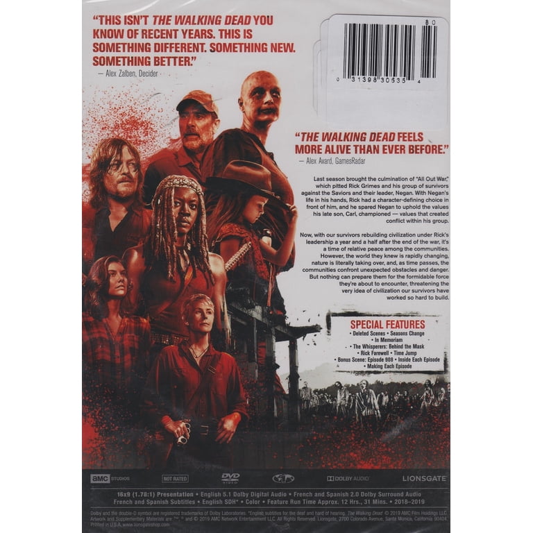 Starz/Anchor Bay: The Walking Dead Series - Season 9 DVD - Walmart.com