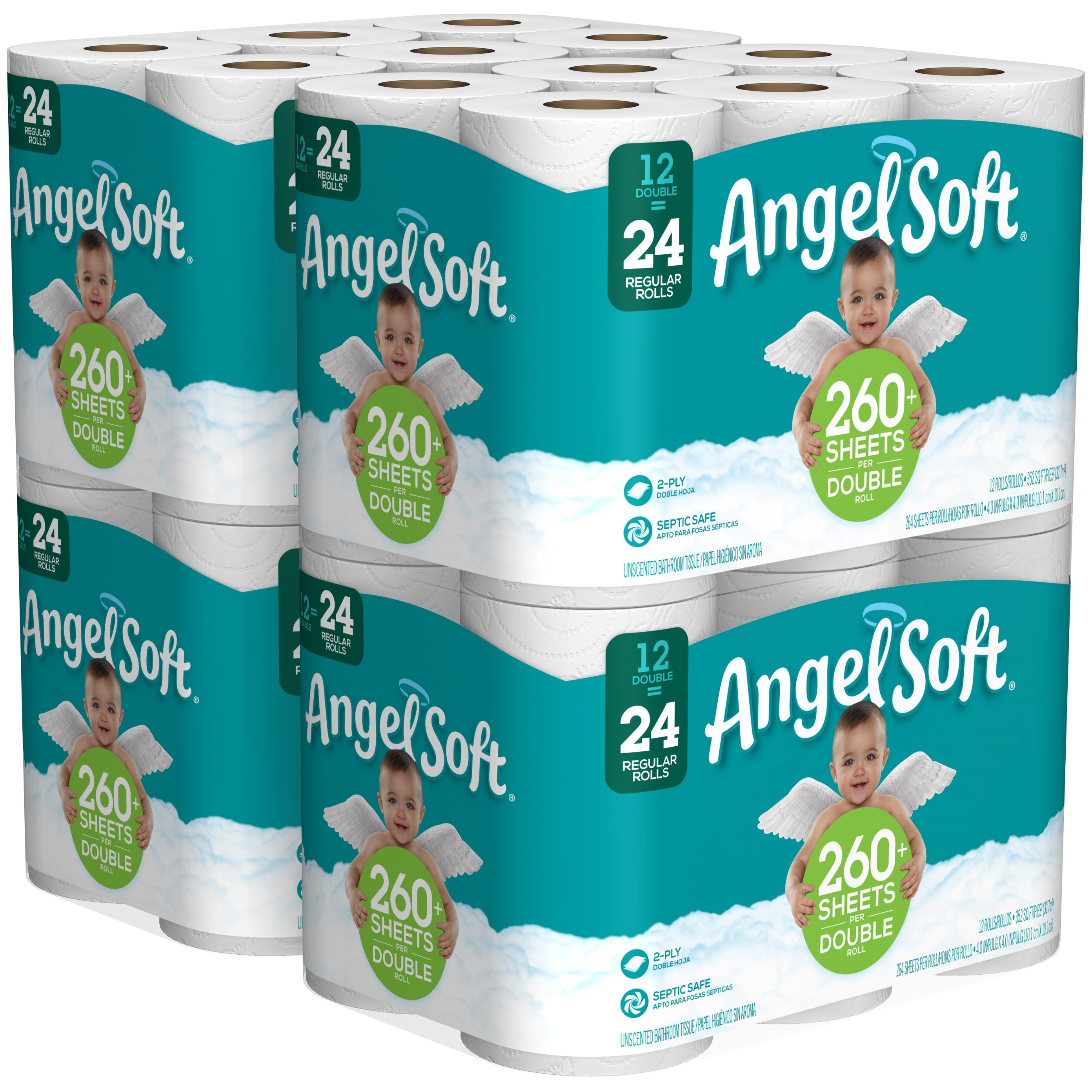 Angel Soft Toilet Paper, 48 Double Rolls by Gp Consumer Products Operations, Lp
