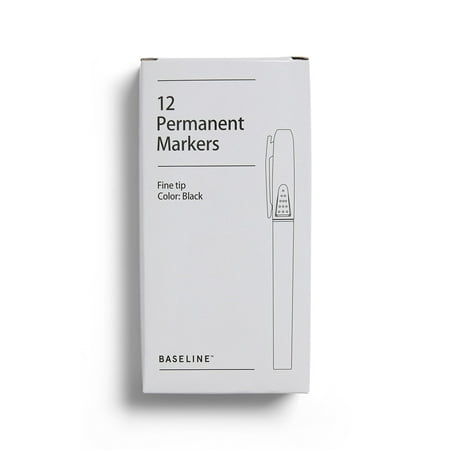 Staples Permanent MarkersFine TipBlack, (10 Boxes, 120/PK BL58130)