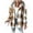 Beige, variant on Women's Heavyweight Fleece Shacket Jackets with Hooded, Women's Flannel Hooded Plaid 2025 Shacket Thick Coat ,Women's Plus Dark Red,Size L
