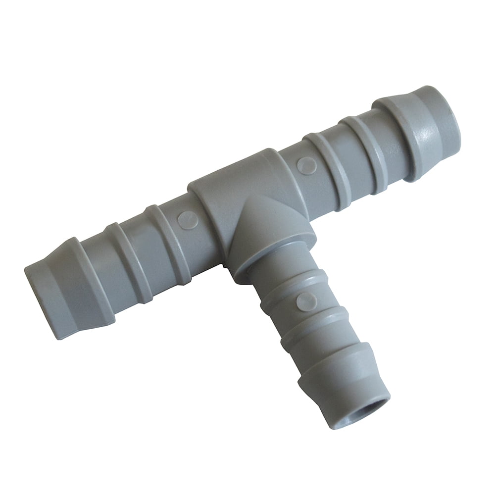 Hose Barb Union Tee Tefen 1/4" 10 Pack