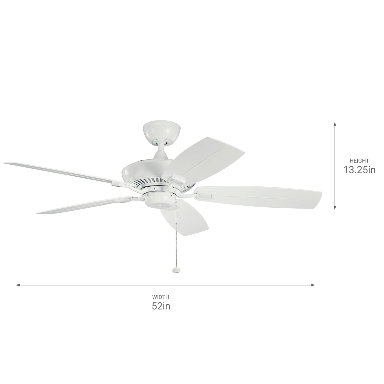 Kichler 310192Wh 52″ Indoor / Outdoor Ceiling Fan – White Sansujyuku sansujyuku.com