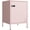 Pink-1 Door, variant on Metal Nightstand 2 Drawer End Side Table Lockable Modern Locker Storage Cabinet For Living Room Bedroom Dorm 21.26"h X 15.75"w 15.75"d (2 Black)
