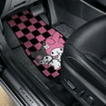 thumbnail image 6 of Kuromi & My Melody Car Floor Mats 4PC Set Anti Skid Vehicle Floor Mat Car Carpet for Front Rear Seats Universal Auto Interior Accessories, 6 of 8