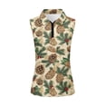 thumbnail image 5 of Yuyamidu Pine Cones Sleeveless Golf Shirt for Women Christmas Tennis Tank Tops Running Shirt with Collar Sports Athletic T-Shirt Shirts Size XL, 5 of 8