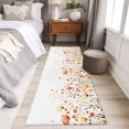 thumbnail image 5 of Watercolor Flower Area&nbsp;Rug 2x6ft Retro Wildflower Non-Slip&nbsp;Washable Square&nbsp;Rugs Soft Felt Indoor Floor Mat for Bedroom Kitchen Living Room Bathroom, 5 of 9