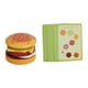 thumbnail image 3 of Juguete de madera para apilar alimentos, juego de comida para preescolar, juego de simulación y aprendizaje para niños. Hamburguesa, 3 of 9