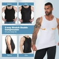 thumbnail image 4 of ANYFIT WEAR Mens Slimming Shirt Body Shaper Vest Workout Tummy Control Tank Tops Abs Abdomen Undershirts, 4 of 7