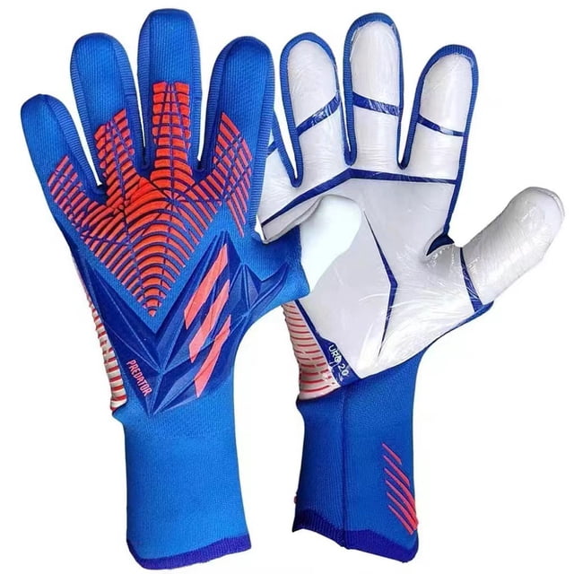 Guantes de fútbol juvenil, guantes de portero, guantes de fútbol juvenil, guantes de portero de fútbol de látex profesional para hombre, guantes de portero de fútbol
