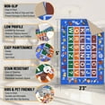 thumbnail image 4 of Ottomanson Educational ABC Alphabet 3x5 Non-Slip Area Rug for Kids Playroom, 3'3" x 5', Blue, 4 of 11