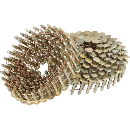 

PET-U 15-Degree Collated Wire Coil 7200 Count Siding Nails 0.12 Inch x 7/8 Inch Full Round Head Ring Shank Hot-Dipped Galvanized