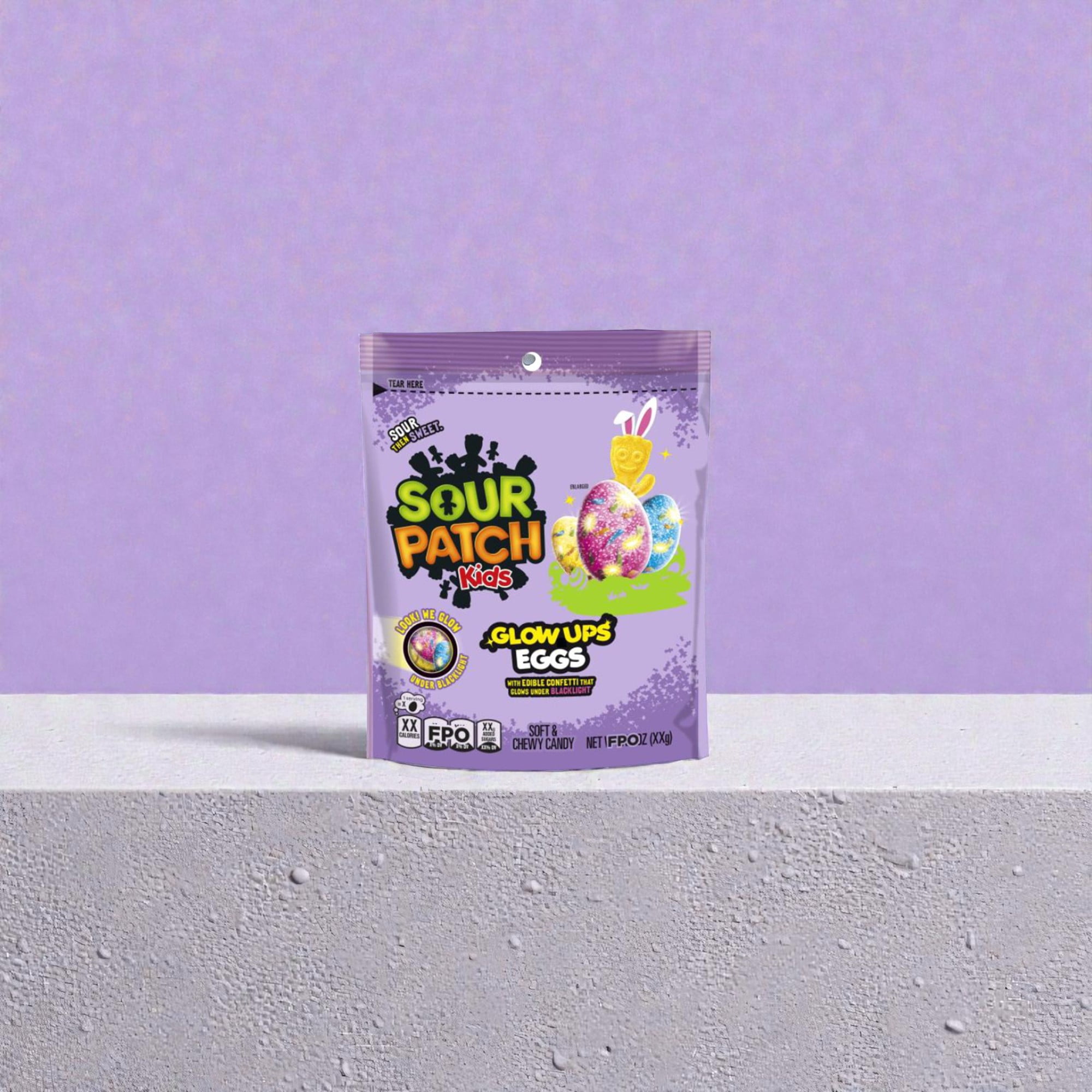 Sour Patch Glow Ups Eggs Soft Chewy Candy 8.4 oz, 2 Pack