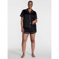 thumbnail image 2 of Joyspun Women’s Stretch Satin Sleep Top and Shorts, 2-Piece Set, Sizes XS to 3X, 2 of 6