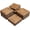Wood, variant on Neatifyes 27PCS Wooden Flooring Patio Deck Tiles Interlocking Tiles Patio Solid Wood and Plastic Indoor&Outdoor 12 x 12in Dark Brown