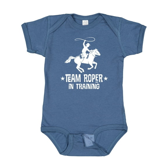 Inktastic Team Roper in Training Cowboy Boys Baby Bodysuit