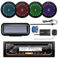 thumbnail image 1 of JVC KD-R99MBS Marine Bluetooth CD Receiver, Single DIN Radio Cover, 4x Enrock 6.5" 2 Way 200 Watt LED Speakers (Black), SiriusXM Tuner, Marine Radio Antenna - Black, 50 Foot 16-G Tinned Speaker Wire, 1 of 7