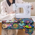thumbnail image 4 of ZIATUBLE Boho Mandala Flower Sewing Machine Mats Anti Bounce Sewing Machine Pad for Table with Pockets Lightweight Sewing Machine Pad for Table with Detachable Pouch Home, 4 of 5