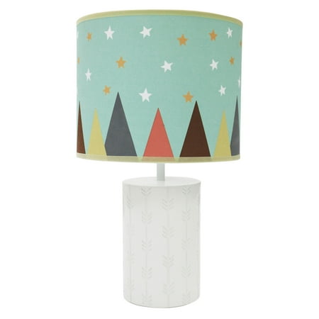 Little Haven Clever Fox Nursery Lamp White And Aqua Base Shade Little Haven Clever Fox Nursery Lamp White And Aqua Base Shade