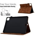 thumbnail image 3 of GSFY Case for 2024 iPad Pro 11 Inch 5th Generation(M4), Smart Premium PU Leather Wallet Stand Protective Shell with Auto Sleep Wake Feature for iPad Pro 11 5th Gen, Brown LX, 3 of 8