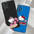 thumbnail image 4 of Funda de teléfono para Samsung A11, A13, A12, A54, A53, A51, Galaxy A71, A72, A21S, A23, A50, carcasa de silicona con patrón de Hello Kitty, 4 of 5