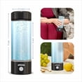 thumbnail image 4 of Hydrogen Water Bottle Generator - 3 Min SPE PEM Tech, 2025 Model, 420ML Portable Hydro Water Bottle Machine for Travel, Wellness & Recovery, Ideal for Kids, Men & Women - Black, 4 of 8