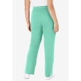 thumbnail image 2 of Woman Within Plus Size Tall Sport Knit Straight Leg Elastic Pant, 2 of 6